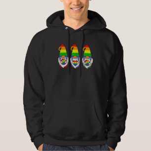 Veste À Capuche Fierté LGBT LGBTQ Gnomies arc-en-ciel Fier de mon