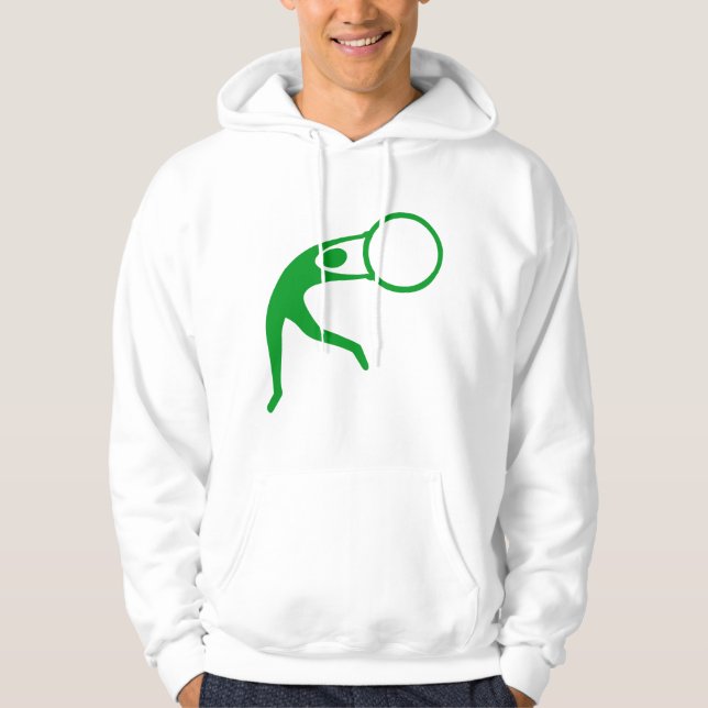 Veste À Capuche Figure de gymnastique rythmique - Vert herbe (Devant)