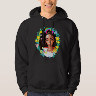 Veste À Capuche Fille noire Pâques Magie Peau Brown Filles Printem