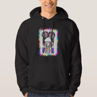 Veste À Capuche Filles aux chignons désordonnés Bonjour Pré-K Tie