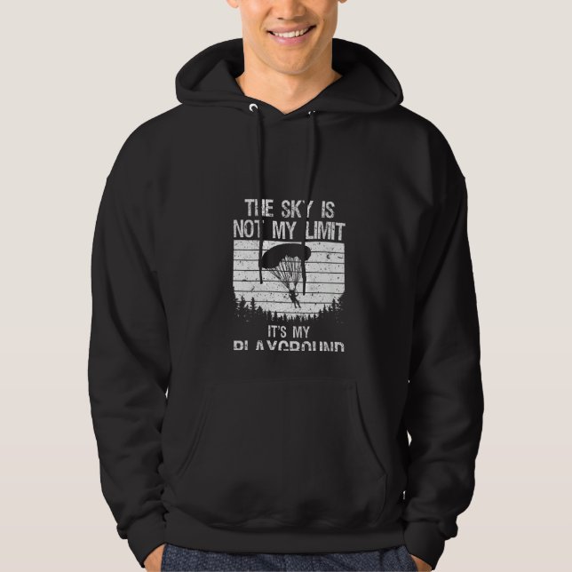 Veste À Capuche Filles Drôle Skydive Art Pour Hommes Femmes Skydiv (Devant)