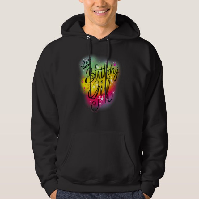 Veste À Capuche Filles mignonnes fête d'anniversaire Anniversaire  (Devant)