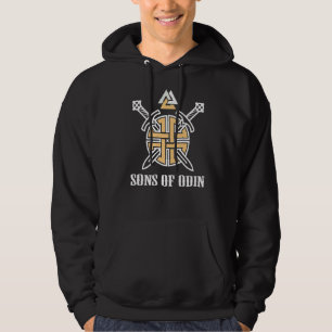 Veste À Capuche Fils D'Odin Nordic Valhalla Viking Épée Pour La Gu