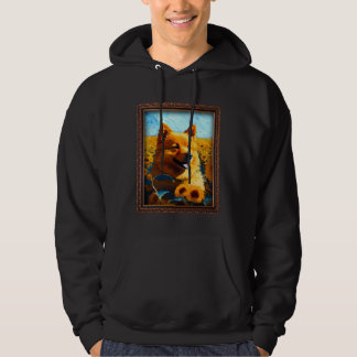 Veste À Capuche Finnish Spitz Painting Sunflower Flower Mom Women 