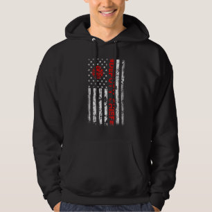 Veste À Capuche Firefighter USA flag Patriotic adjoint chef de feu