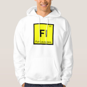 Veste À Capuche Fl - Fort Lauderdale Floride Symbole de Chimie