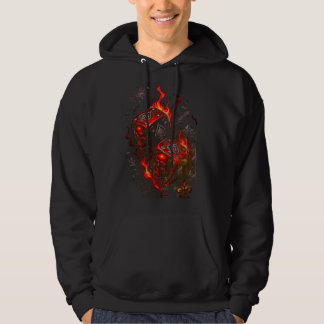 Veste À Capuche Flaming Skull Dice - High Stakes Rebel Graphic