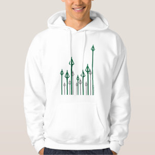 Veste À Capuche Flèche   Graphique Flèches verticales