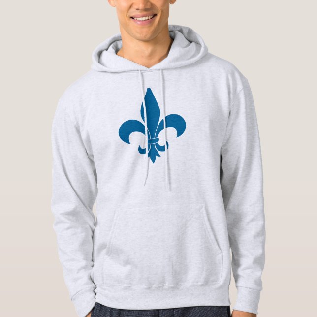 Veste À Capuche Fleur de lis Motif Classic (Devant)