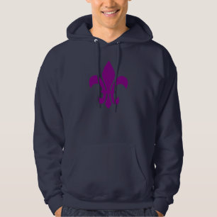 Veste À Capuche Fleur de Lis violet