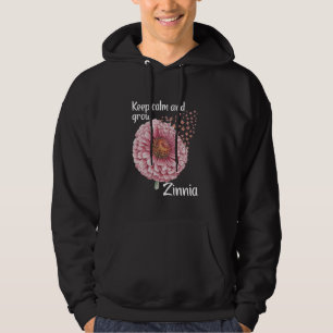 Veste À Capuche Floriste Garder Calme Floral Gardener Zinnia