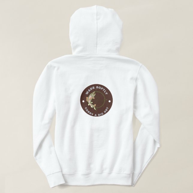 Veste À Capuche fly fishing hoodie (Design dos)