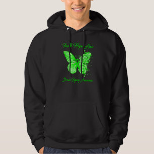 Veste À Capuche Foi papillon Espoir Amour Cerveau Injury Sensibili