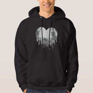 Veste À Capuche Fondre Lune Pleine lune Coeur Luna Love