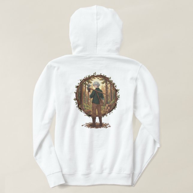 Veste À Capuche Forest Guardian Anime (Design dos)