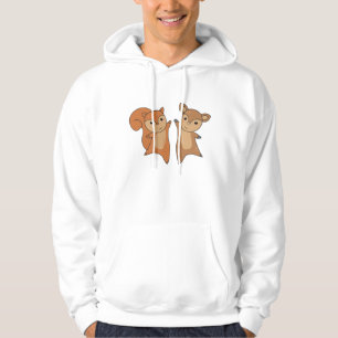 Veste À Capuche Forêt d'écureuils de cerfs Animaux mignons