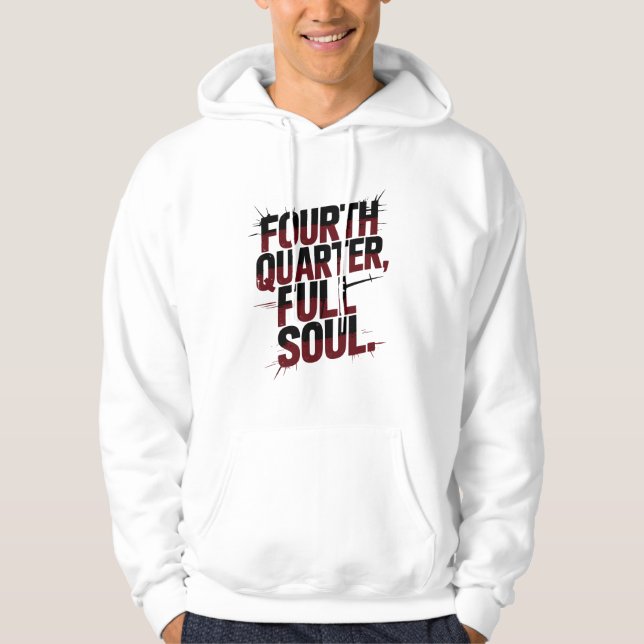 Veste À Capuche Fourth Quarter Full Soul Distressed Sports (Devant)