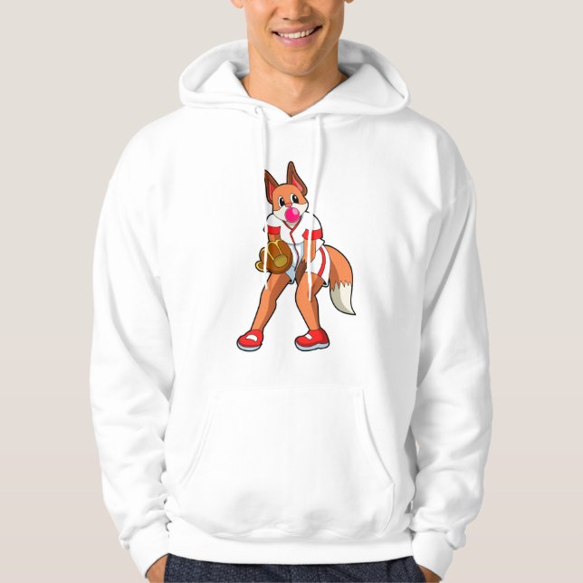 Veste À Capuche Fox au baseball avec gant de baseball (Devant)