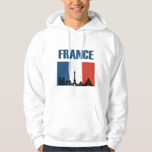 Veste À Capuche France Travel - Paris City Skyline Pavillon França