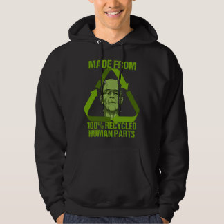 Veste À Capuche Frankenstein fait à partir de pièces humaines recy