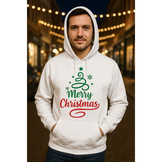 Veste À Capuche Freefit Merry Christmas Hoodie 🎅 | Unisex Pullove (Créateur téléchargé)