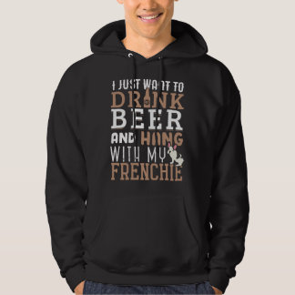 Veste À Capuche Frenchie Dad T Funny French Bulldog Dog Lover Beer