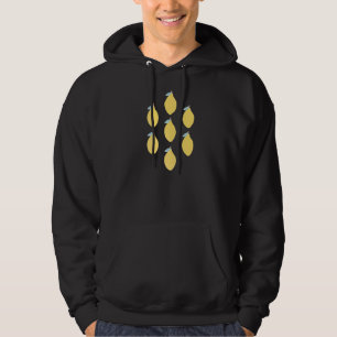 Veste À Capuche Fruit Citrus Citron Avec Un Motif Symétrique
