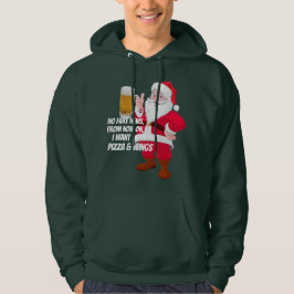 Veste À Capuche Funny Beer Loover Père Noël Fake News Noël
