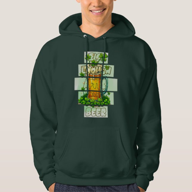 Veste À Capuche Funny Beer St Patrick’s Day Shirt – moletom (Devant)