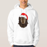Funny Bigfoot Dans L'Humour Sasquatch De Santa Hat