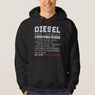 Veste À Capuche Funny Diesel Mécanique Description