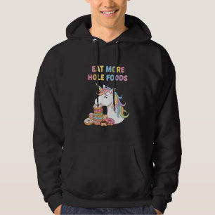 Veste À Capuche Funny Donut Kawaii Licorne Tee Anime Manger Plus D