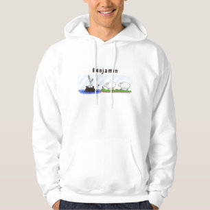Veste À Capuche Funny hippo birdie deux brebis
