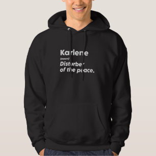 Veste À Capuche Funny Karlene 'Disturber of the Peace' Personnalis