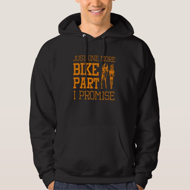 Veste À Capuche Funny Motorcycle Mécanicien Hommes Cool Un vélo de (Devant)