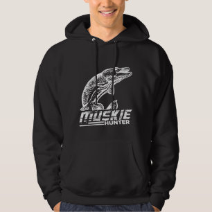 Veste À Capuche Funny Muskellunge Poisson Muskie Hunkie Pêche au M
