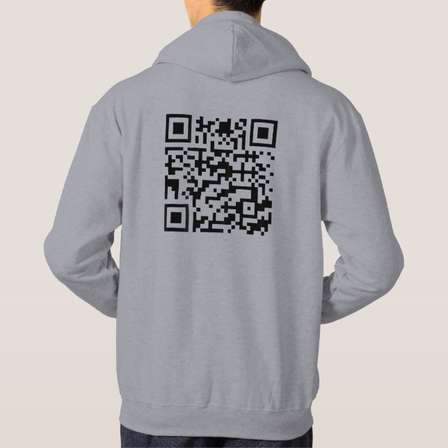 Veste À Capuche Funny QR President Trump Dance Code (À L'Arrière) (Dos)