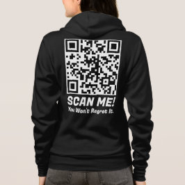 Veste À Capuche Funny QR Scan Me! Funny Regret Joke 
