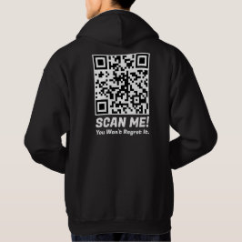 Veste À Capuche Funny QR Scan Me! Funny Regret Joke 