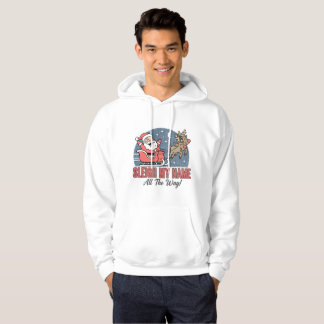 Veste À Capuche Funny Santa Sleigh My Name All The Way
