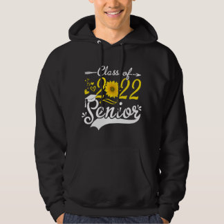 Veste À Capuche Funny Senior Class Of 2022 22 Sunflower Graduation