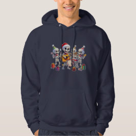 Veste À Capuche Funny Skeleton Band Christmas & New Year – 3D Cart