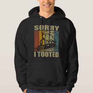 Veste À Capuche Funny Train Vintage disant Désolé j'ai pris pour l