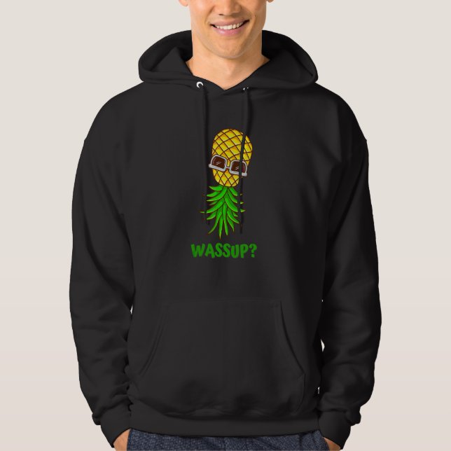 Veste À Capuche Funny Upside Down Pineapper Swinger Wassup (Devant)