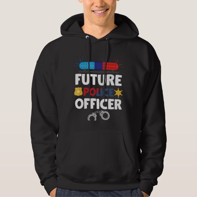 Veste À Capuche Futur policier Costume Policier Kid (Devant)