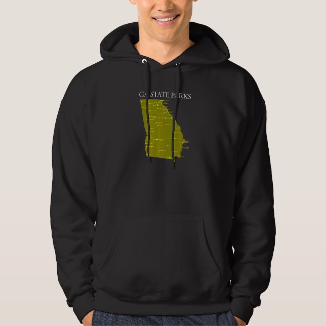 Veste À Capuche Ga State Parks Wearable Georgia State Park Checkli (Devant)