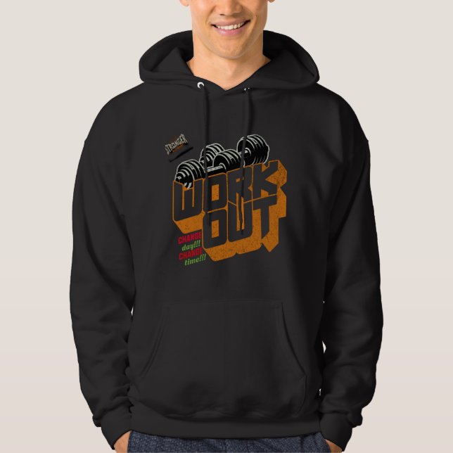 Veste À Capuche "Gains d'anniversaire 🎂 💪 Gym Lover Hommes (Devant)