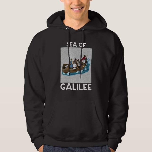 Veste À Capuche Galilee seas storms religious Christians Christian (Devant)