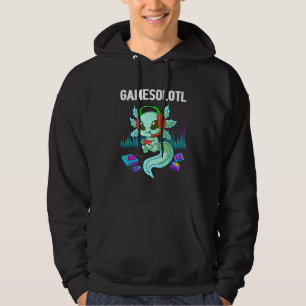 Veste À Capuche Gamesolotl Gamer Axolotl Fish Jouer Jeux Vidéos