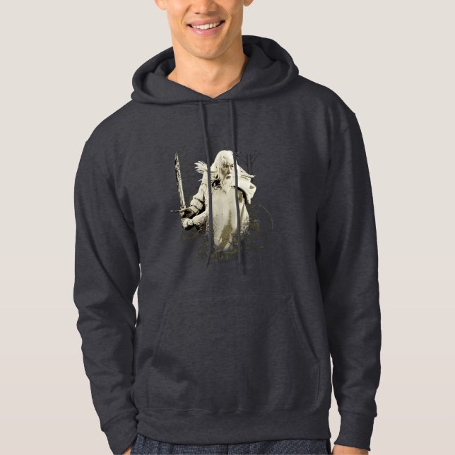 Veste À Capuche GANDALF™ with Sword Vector Collage (Devant)